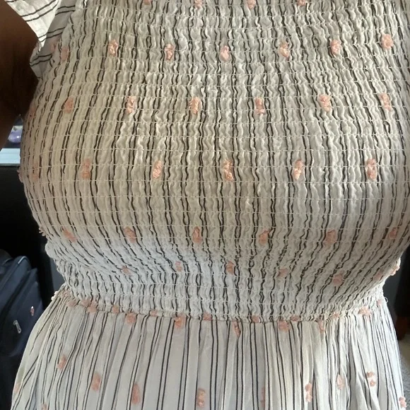 Loft cotton summer midi dress in striped pattern - Picture 4 of 6